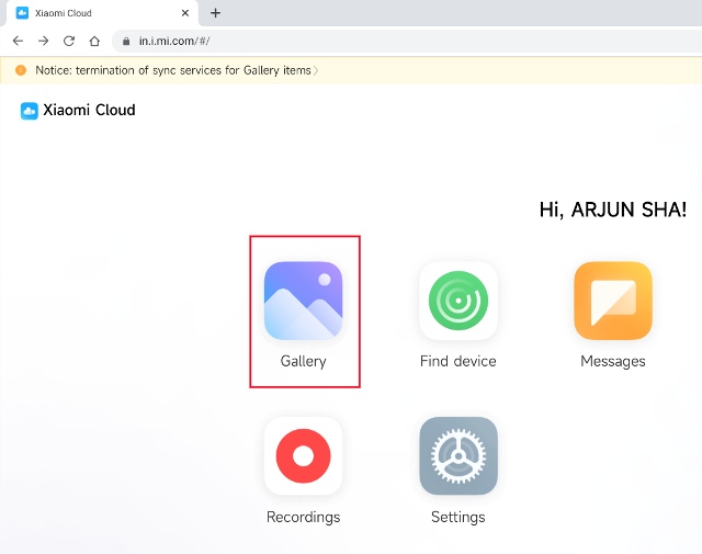 2. గ్యాలరీ ట్రాష్ బిన్ను క్లియర్ చేయండి